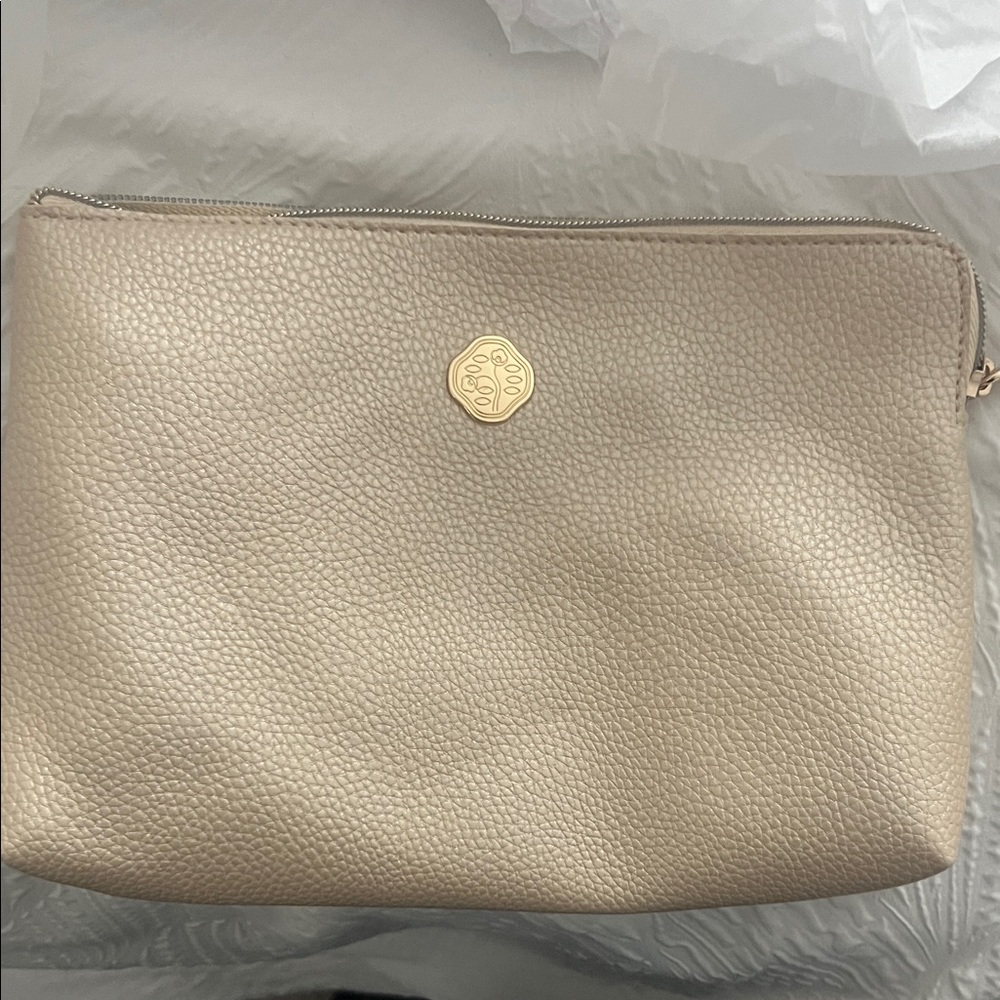 Shiseido Gold Textured Clutch